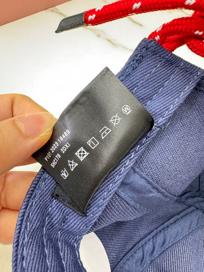 MIU MIU 後抽繩鴨舌帽 深藍