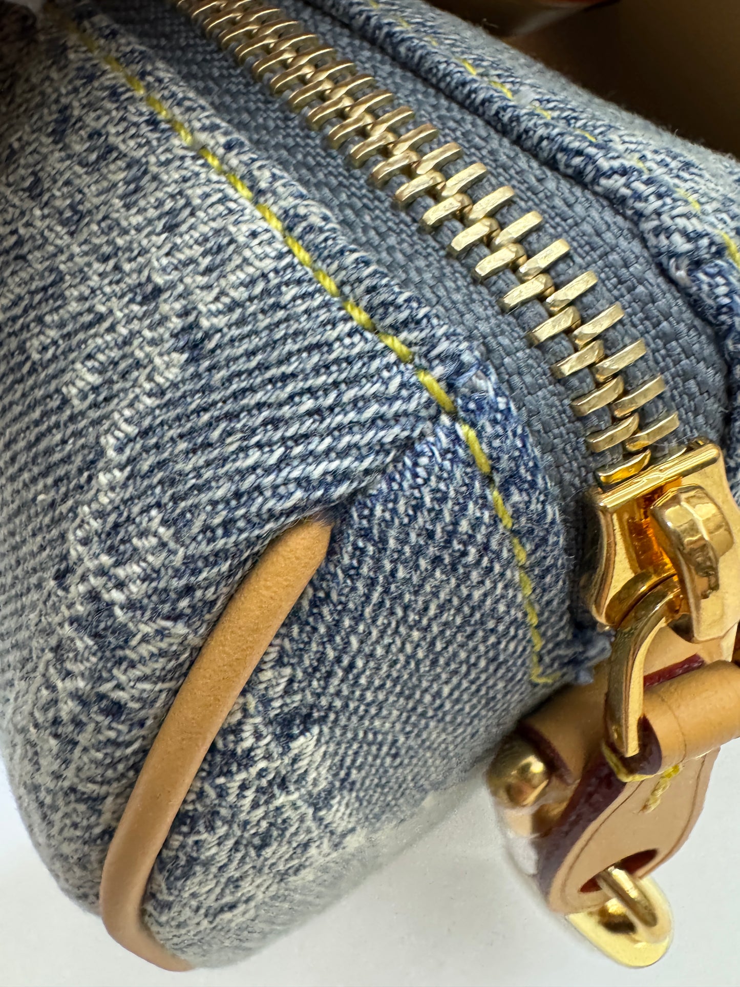 LV Nano Speedy 棋盤格牛仔