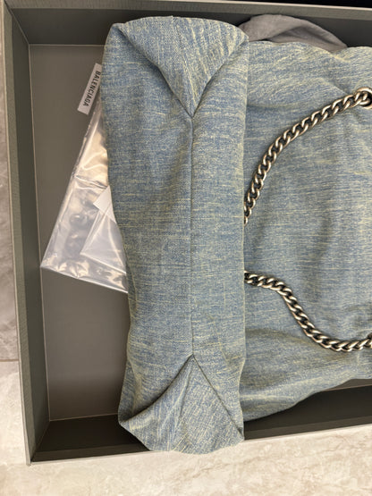 BALENCIAGA CRUSH 牛仔垃圾袋 Medium