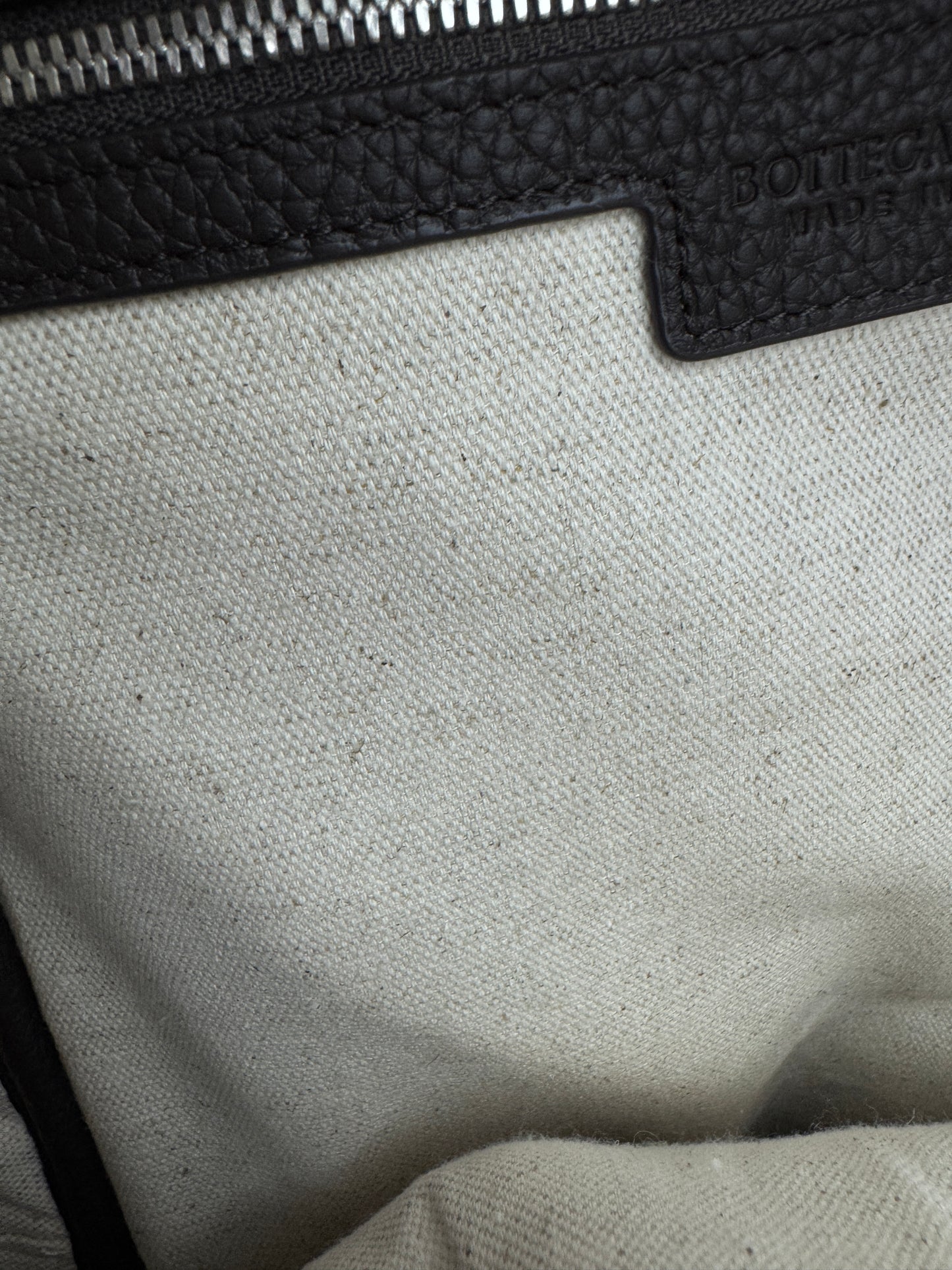 BV Intrecciato Backpack Grained Calfskin Fondant