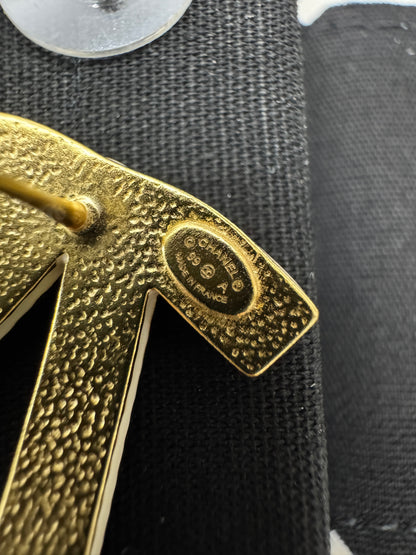 CHANEL 中古蝴蝶結耳環