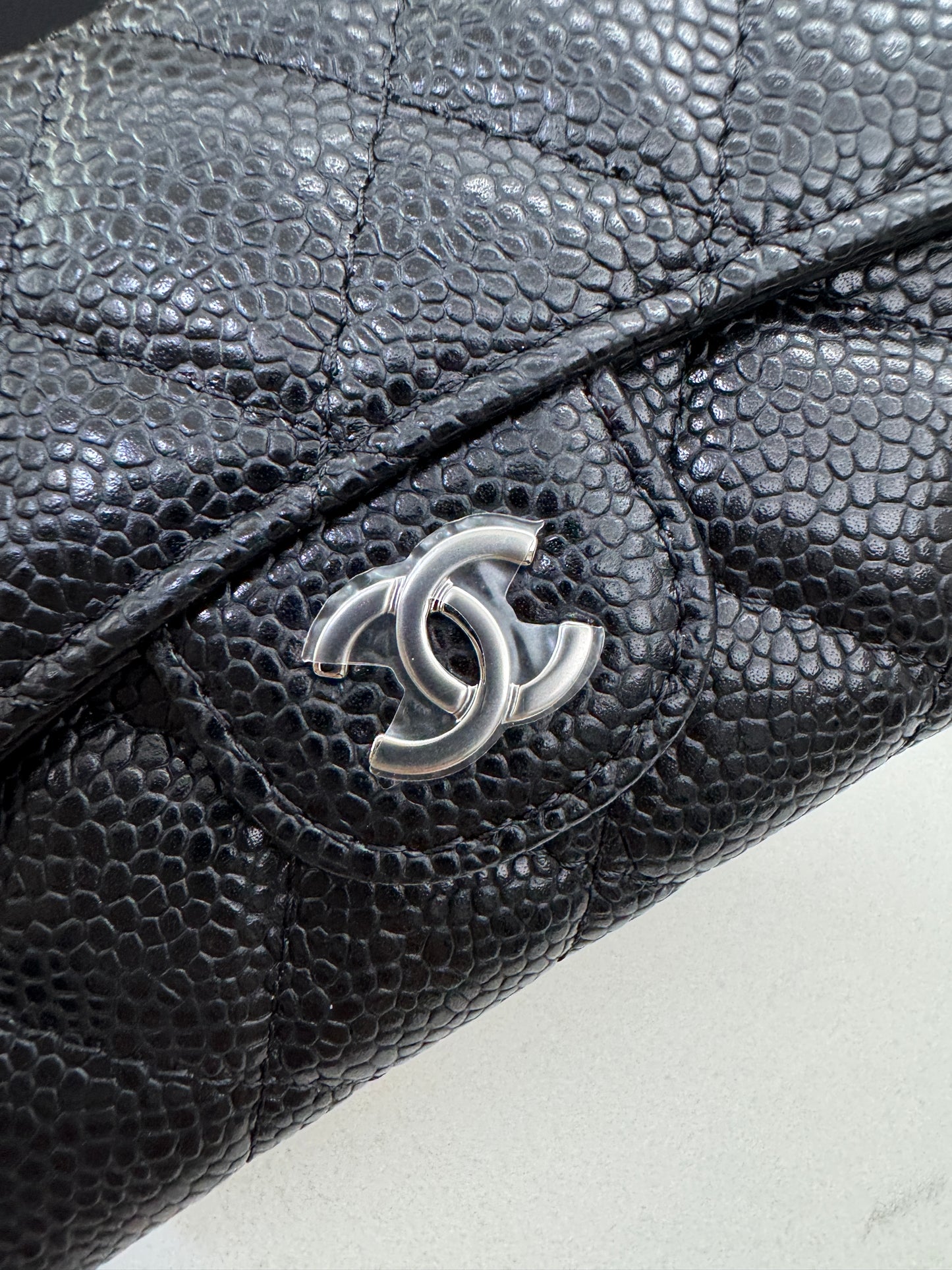 CHANEL CF Cardholder 黑銀牛