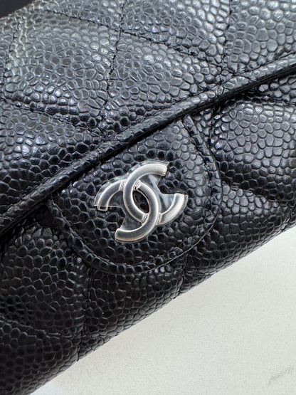 CHANEL CF Cardholder 黑銀牛