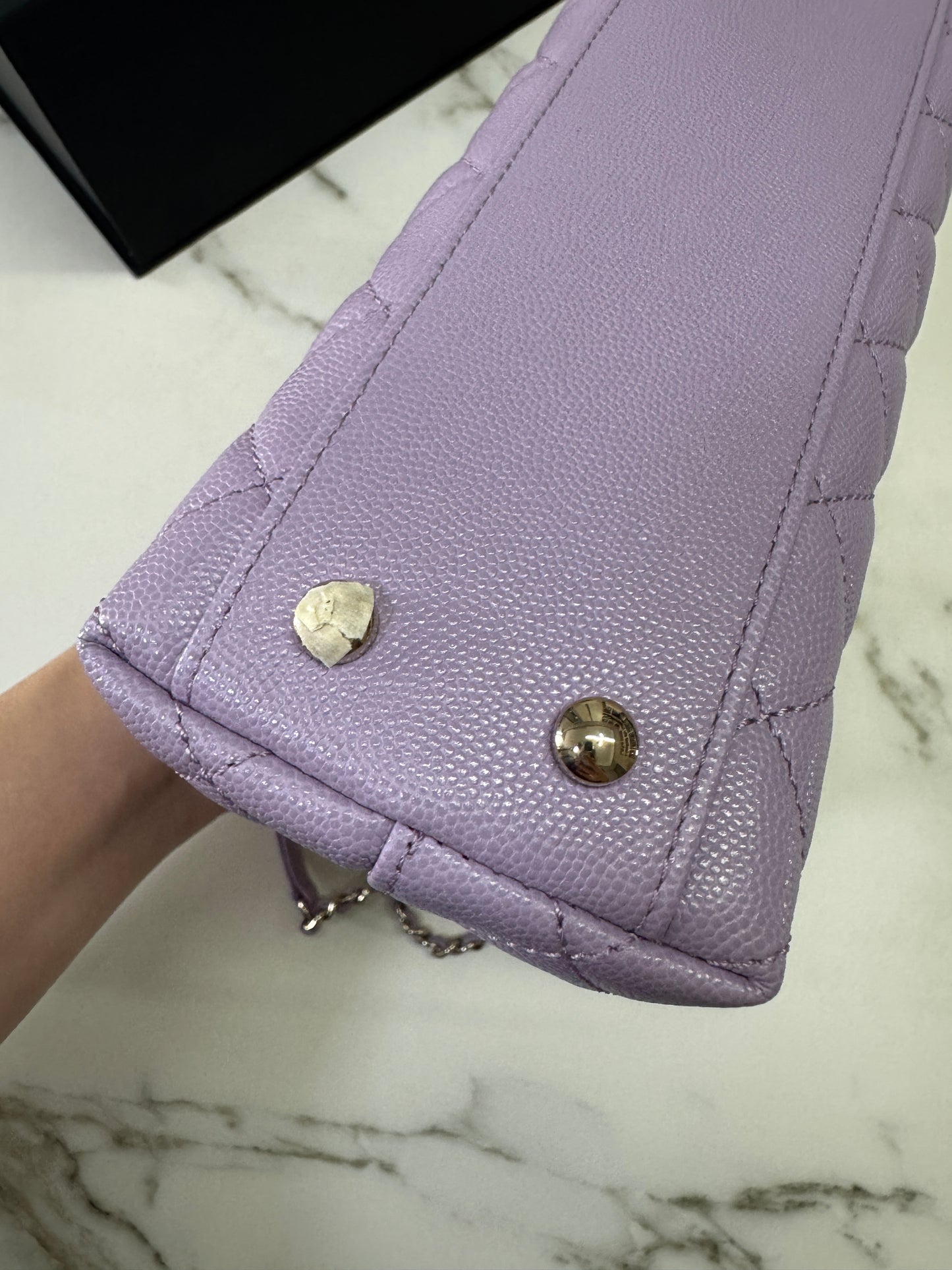 CHANEL Coco Handle 24P紫色 Small