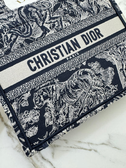 DIOR Book Tote Toile de Jouy Reverse Small