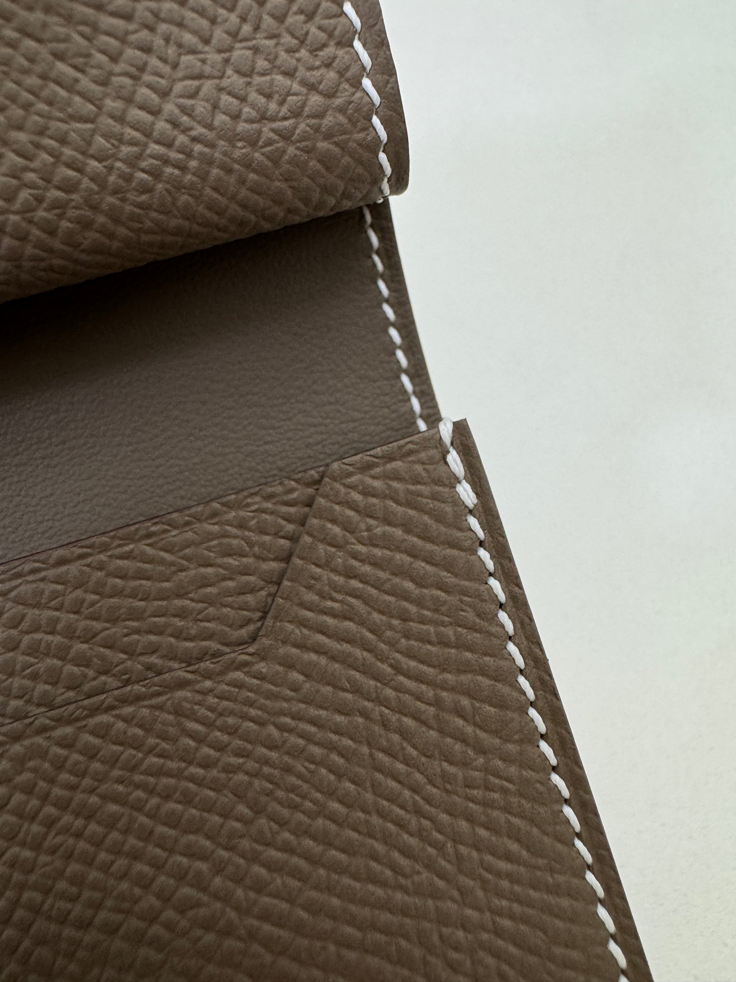 HERMES Bearn Mini Wallet 散紙位 大象灰銀扣 Epsom PHW