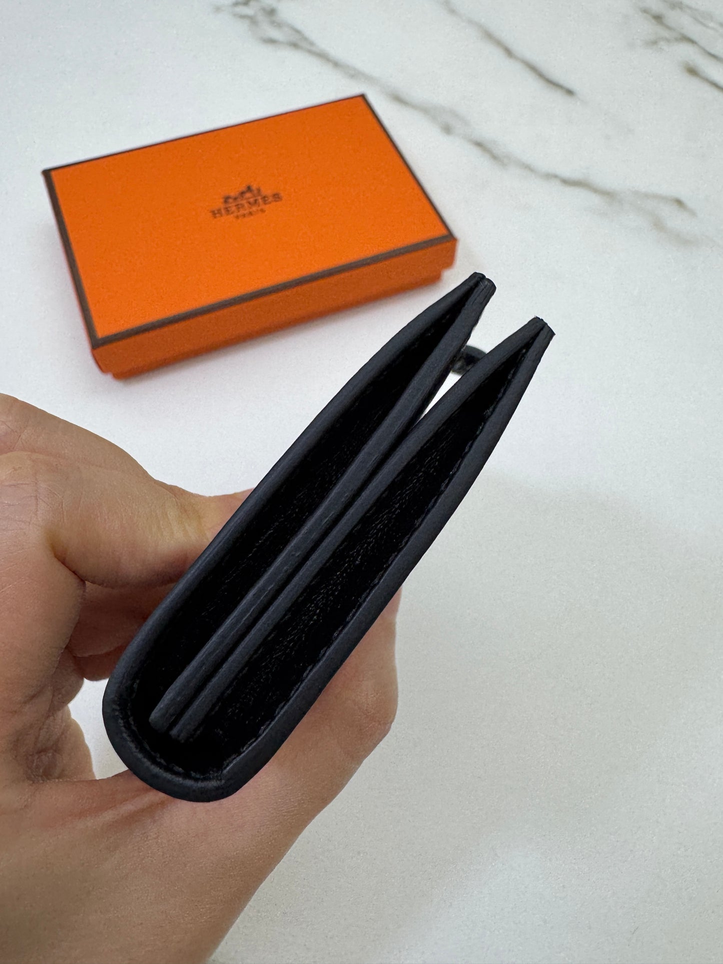 BEARN Mini Wallet 黑色山羊皮 Noir Chevre Mysore PHW