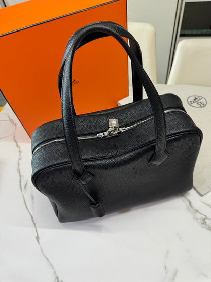 HERMES Victoria II 35 黑銀 TC