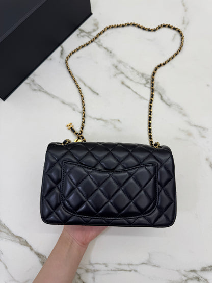 CHANEL 25B調節扣 Mini CF20 羊皮