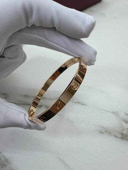 CARTIER Love Bracelets Classic Size Rose Gold