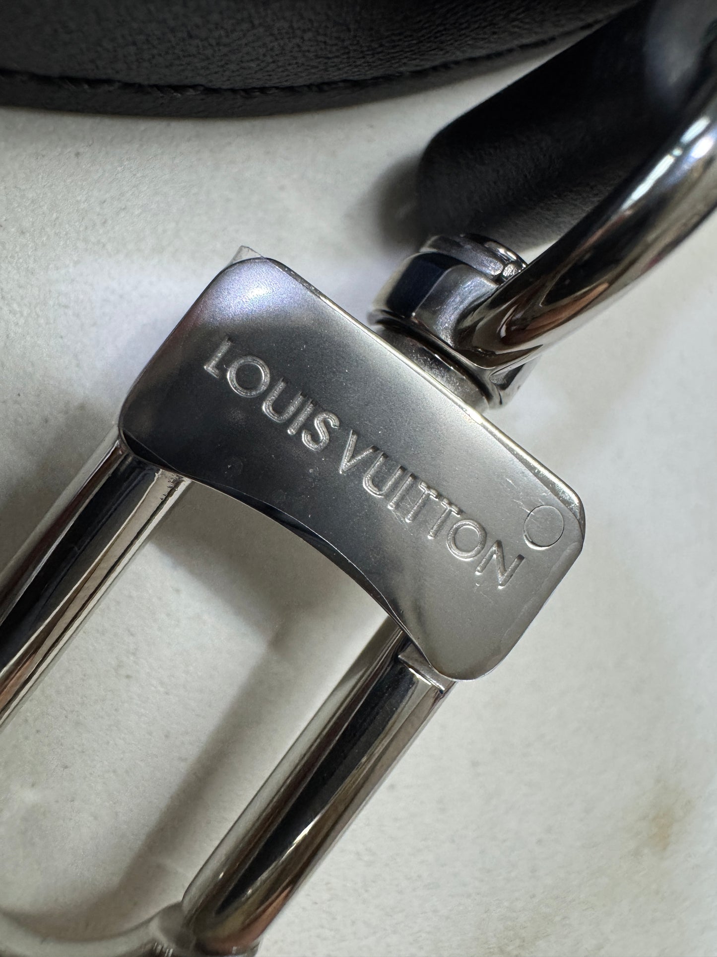 LV Side Trunk MM 黑色皮款