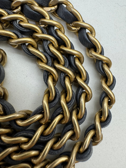 CHANEL 金球 Mini CF20 石墨灰 深灰羊皮