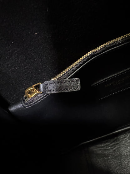 YSL LE 5 A 7 Hobo Small Black