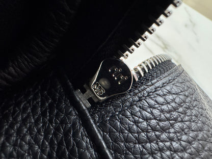 HERMES Lindy30 黑銀 TC Noir PHW