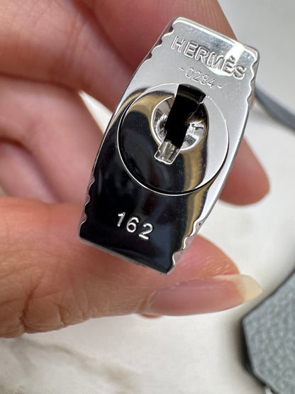 HERMES Kelly 25 Togo內縫 木偶灰銀扣 Gris Pantin PHW