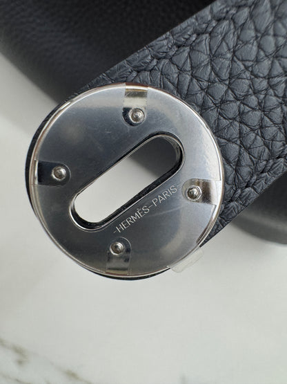 HERMES Lindy 30 石墨灰銀扣 TC 88 Graphite PHW