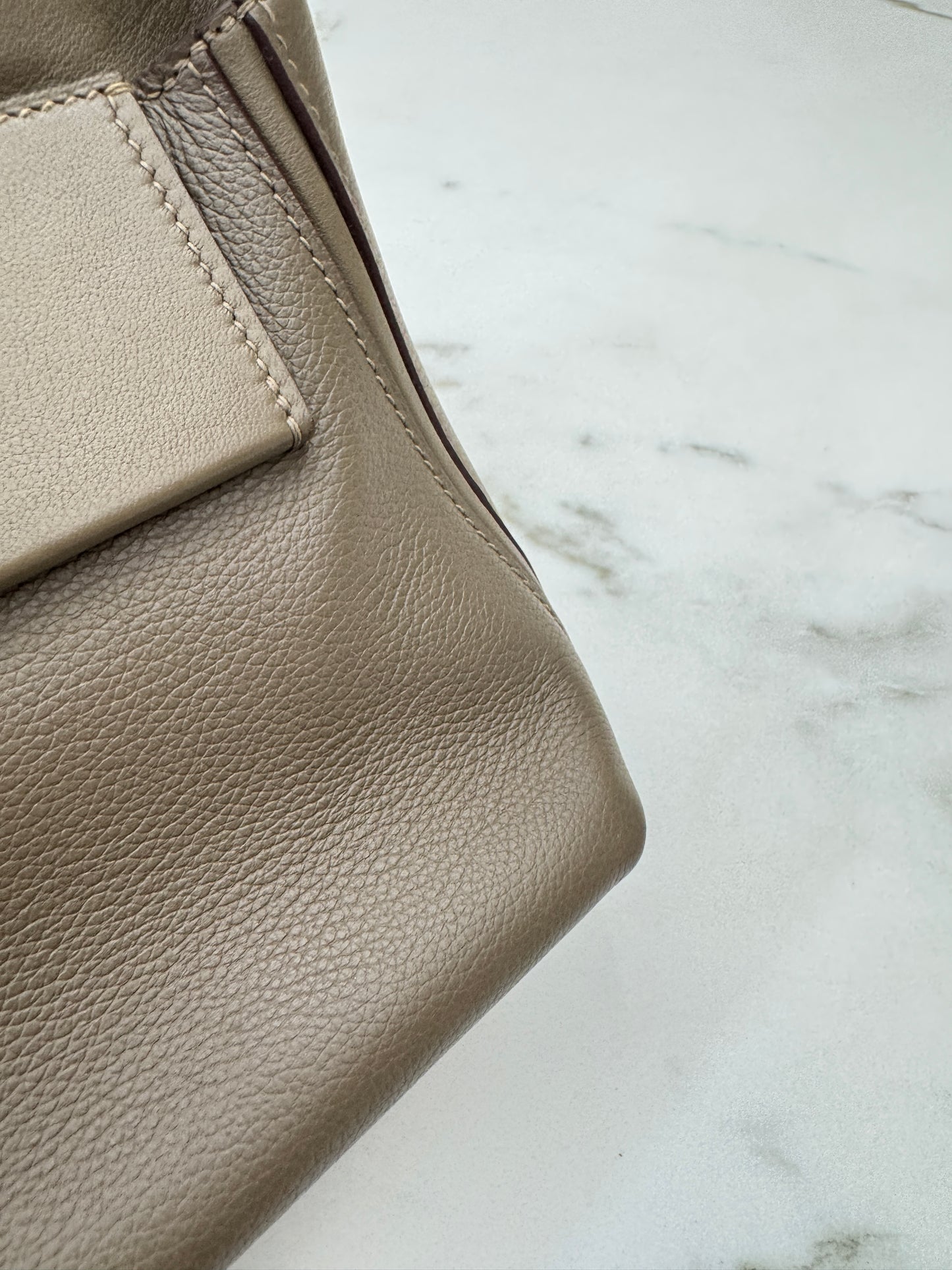 HERMES Mini 2424 大象灰金扣 Evercolor Etoupe GHW