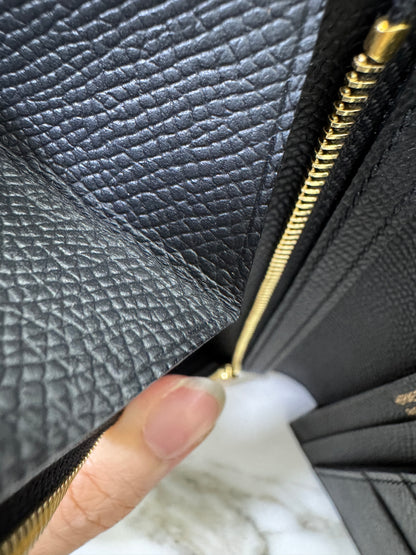 HERMES Bearn Wallet 長款 黑色金扣 Epsom