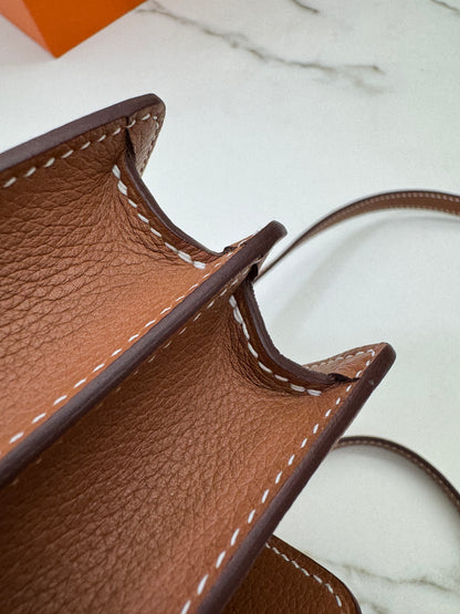 HERMES Mini Roulis Gold Evercolor GHW