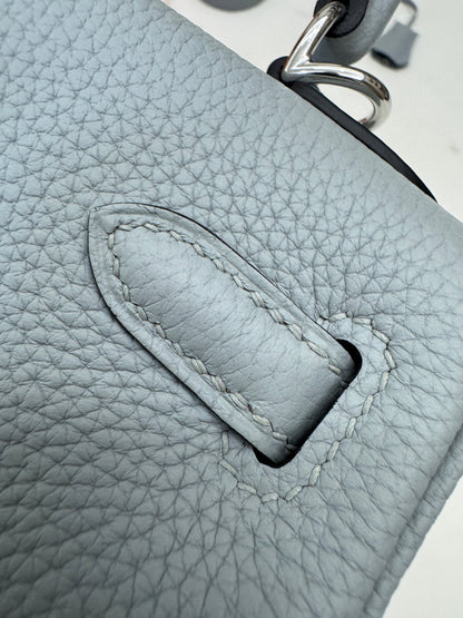 HERMES Kelly 25 Togo內縫 木偶灰銀扣 Gris Pantin PHW