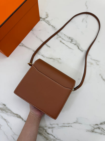 HERMES Mini Roulis Gold Evercolor GHW