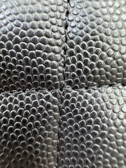 CHANEL 24B半鑽扣 加大零錢包 可放對摺紙幣