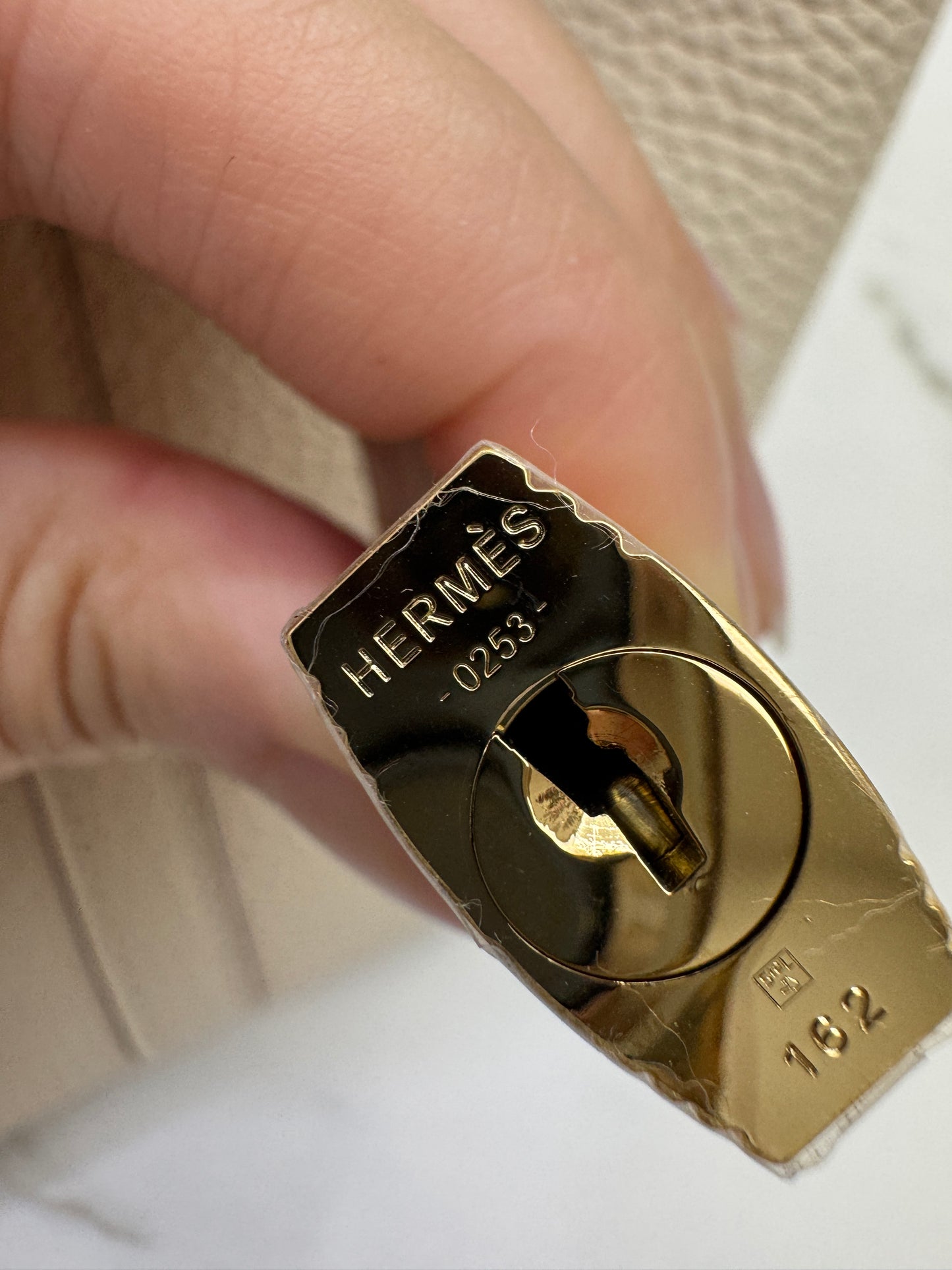 HERMES Picotin Lock 18 奶油白金扣 Nata GHW