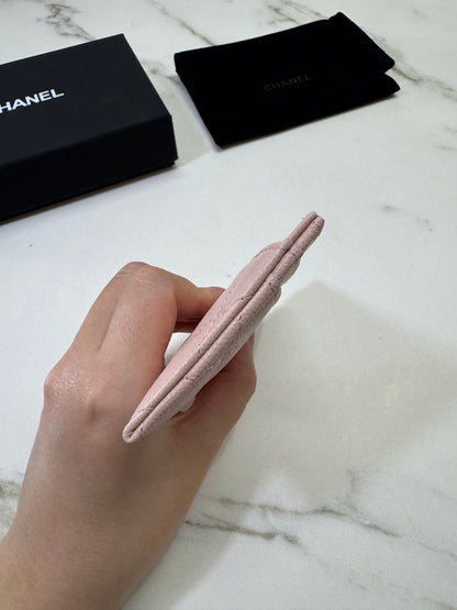 CHANEL 21C 裸粉色卡包