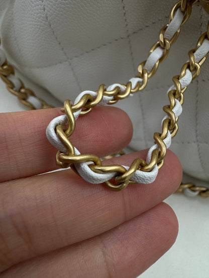 CHANEL Mini 25 Bag 白色荔枝皮