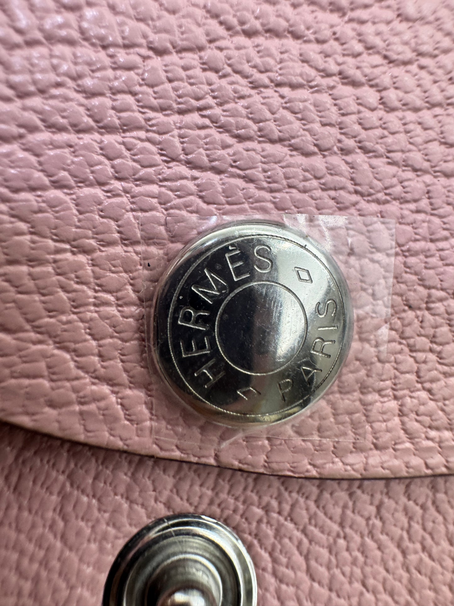 HERMES Calvi Duo 櫻花粉山羊皮 Rose Sakura