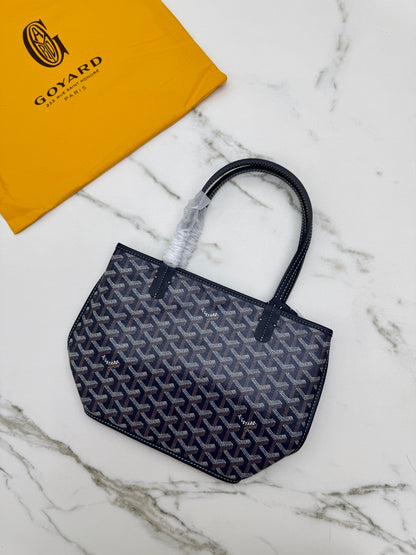 GOYARD Mini Anjour Tote 海軍藍【另配包夾】