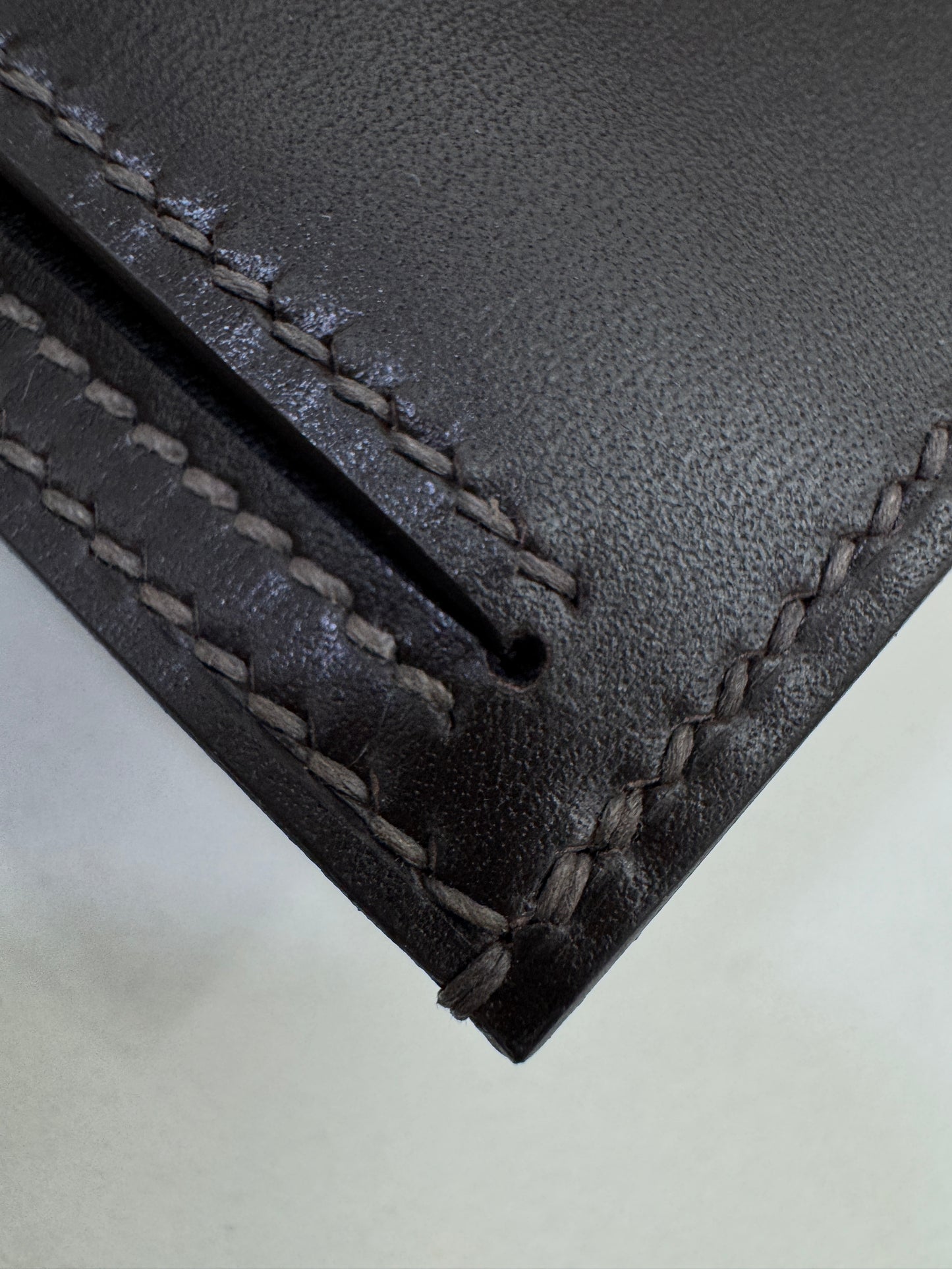 HERMES Bearn Compact Wallet 烏木色Box皮 Ebene GHW