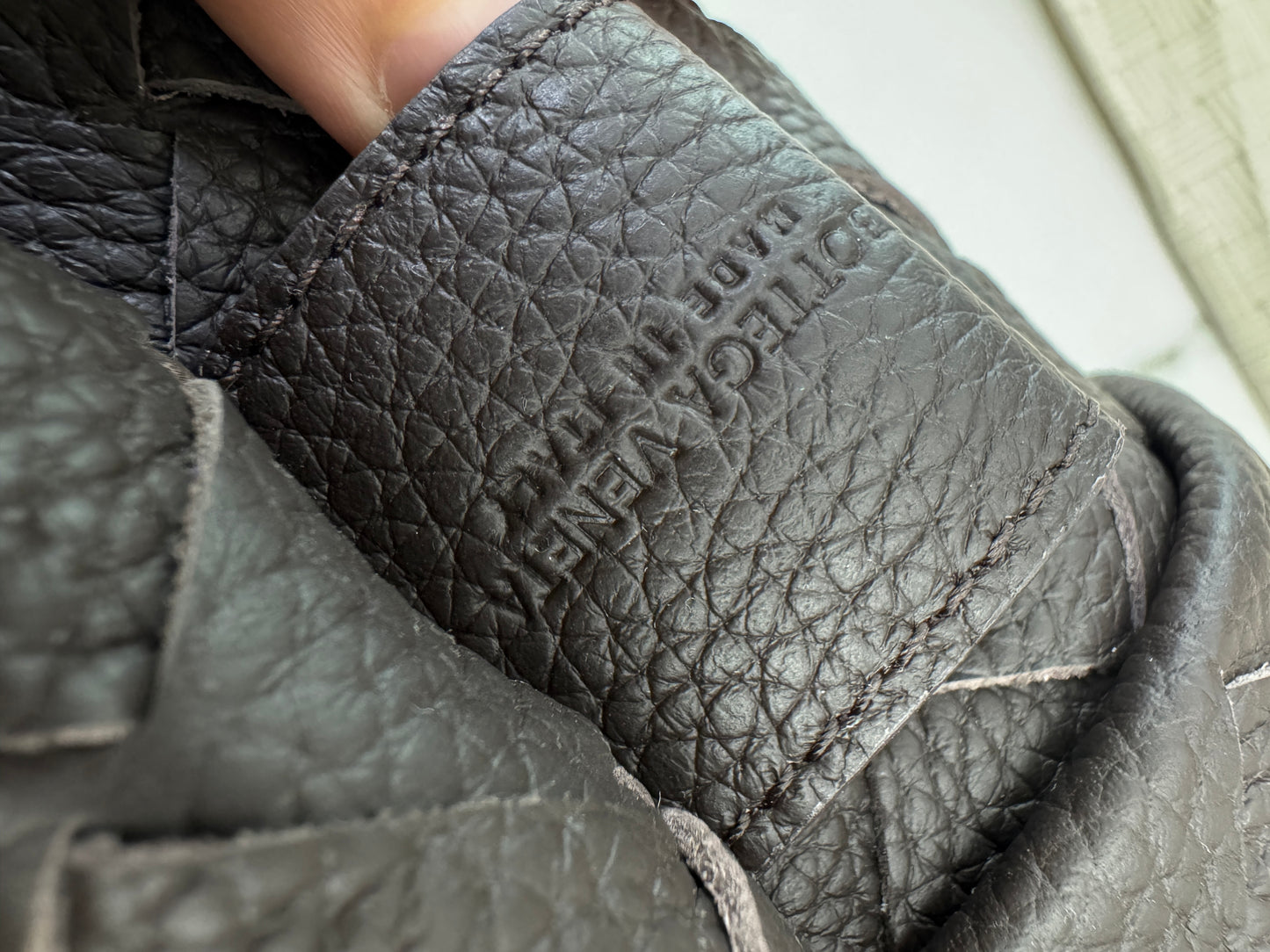 BV Intrecciato Backpack Grained Calfskin Fondant