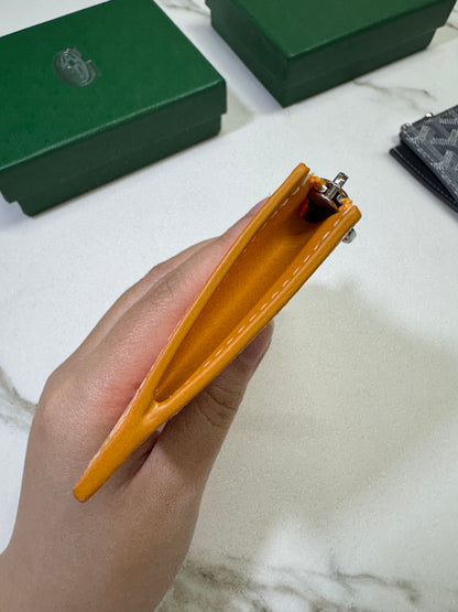 GOYARD Bourbon Zipped Cardholder 黃色