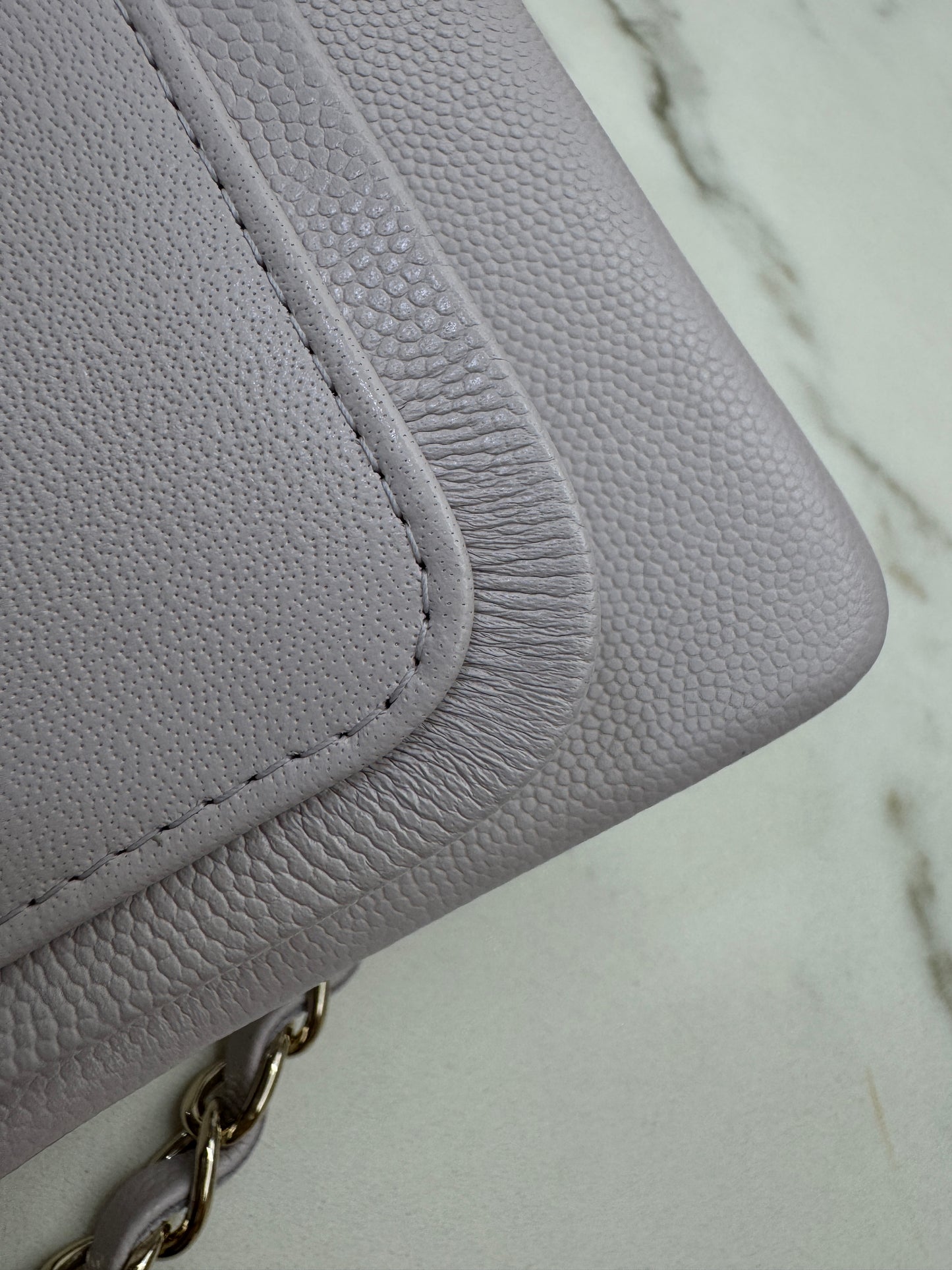 CHANEL 21S 淺粉紫 Classic Flap Small CF23 Liliac