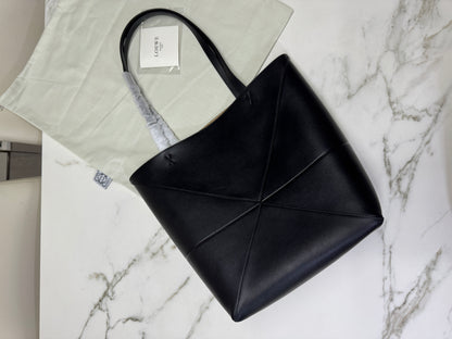 LOEWE Puzzle Fold 黑色 Medium