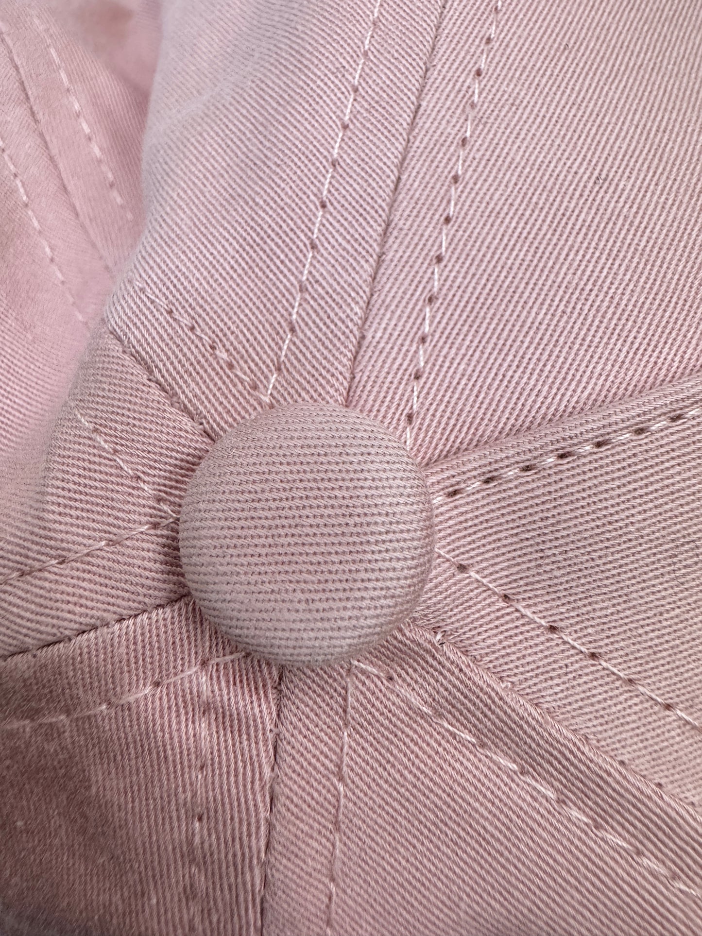 MIU MIU 鴨舌帽 粉紅拼咖啡色￼