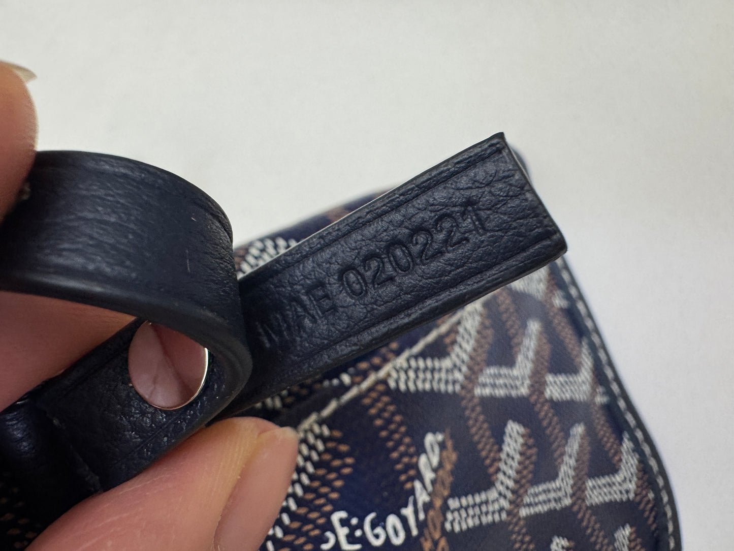 GOYARD Mini Anjour Tote 海軍藍【另配包夾】