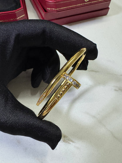 CARTIER Juste un Clou 釘子手鐲 金色粗版