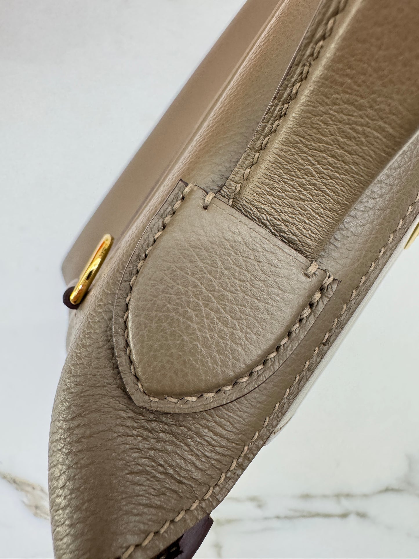 HERMES Mini 2424 大象灰金扣 Evercolor Etoupe GHW