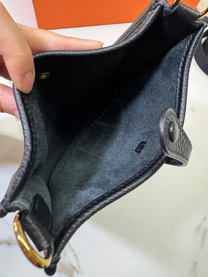 HERMES Mini Evelyn Noir GHW