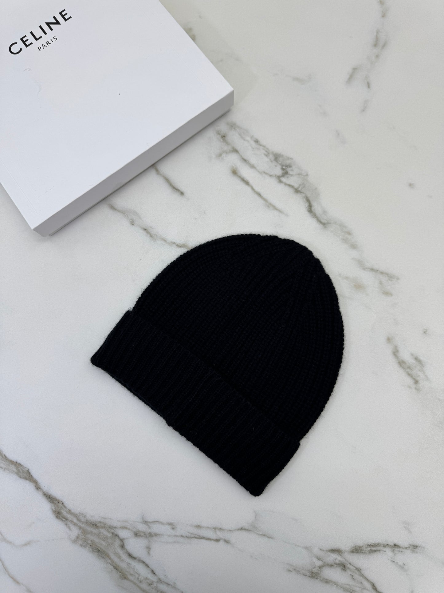 CELINE Cashmere 凱旋門Logo冷帽