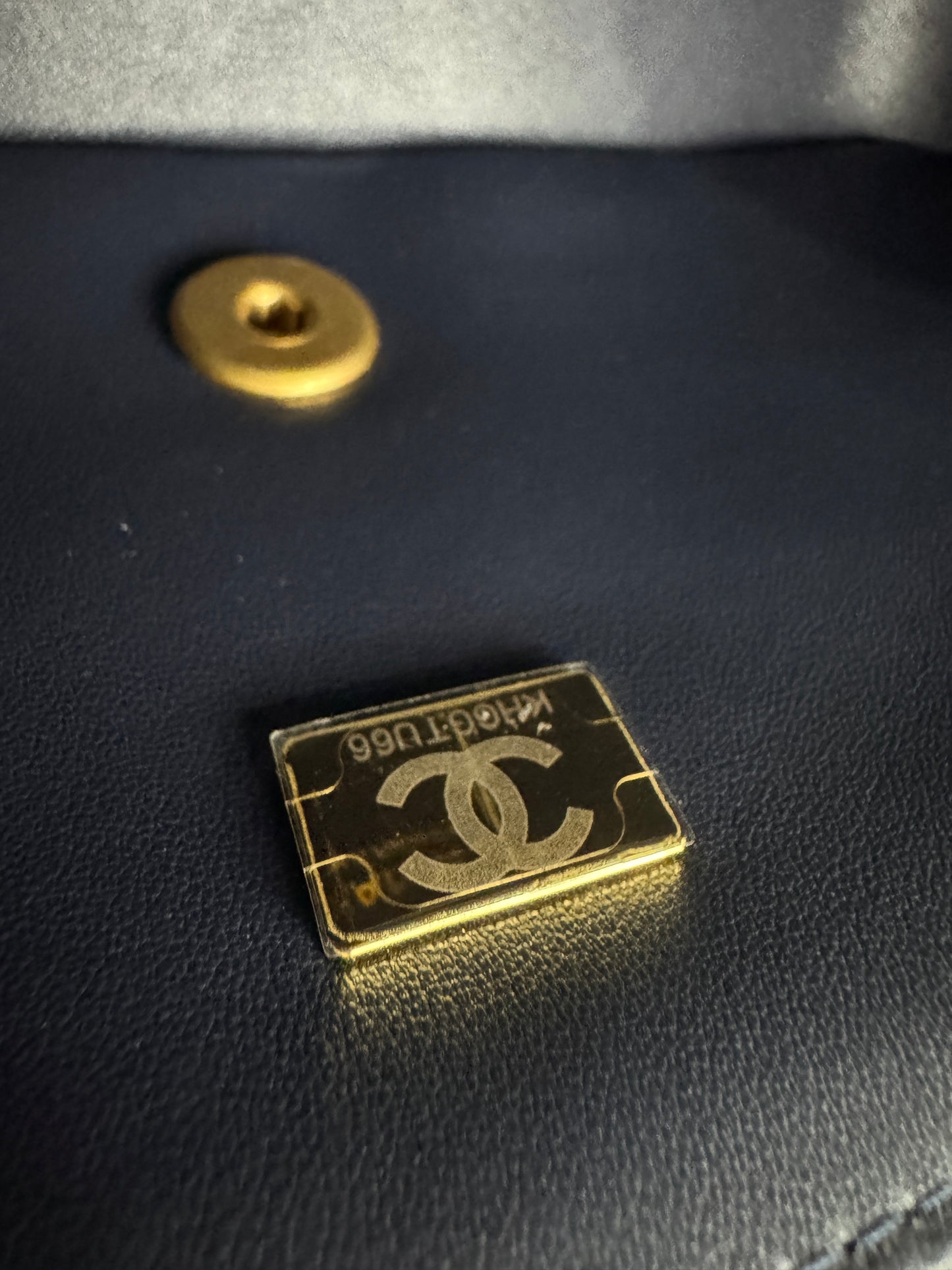 CHANEL 26P 深藍牛仔 Mini CF20
