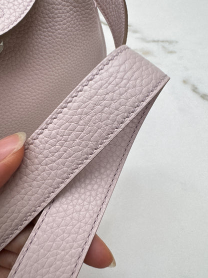 HERMES Mini Lindy 夢幻紫銀扣