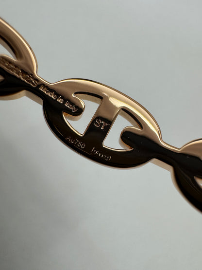 HERMES Chain d‘Ancre Enchainee PM Bracelet Rose Gold