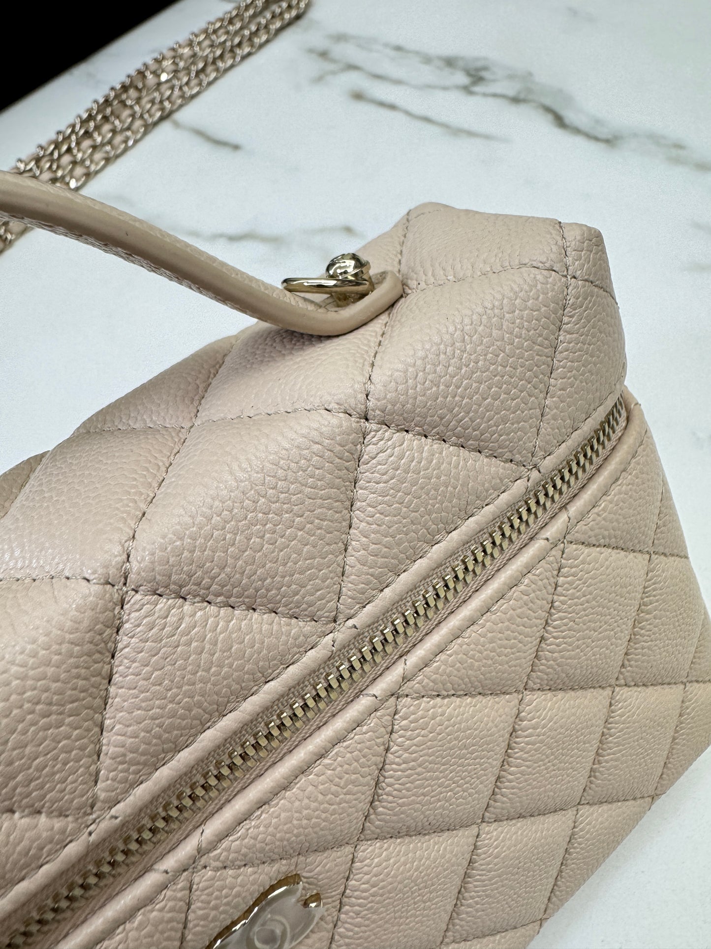 CHANEL LP盒子包 淺杏色