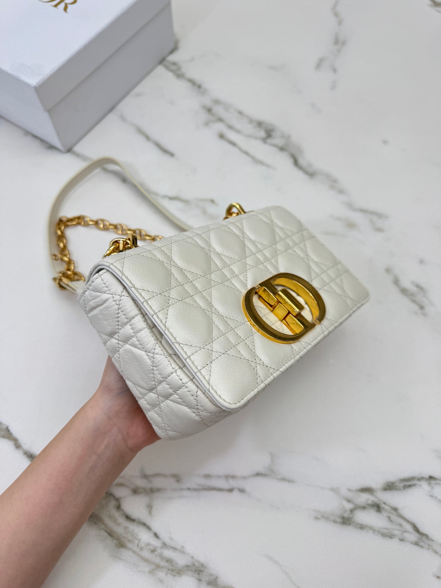 DIOR Caro Small 白色