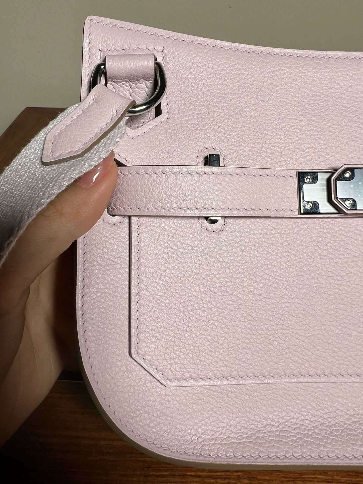 HERMES Mini Jypsiere 夢幻紫 銀扣￼evercolour