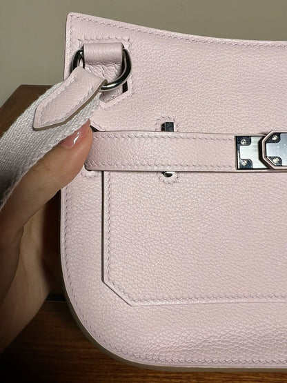 HERMES Mini Jypsiere 夢幻紫 銀扣￼evercolour