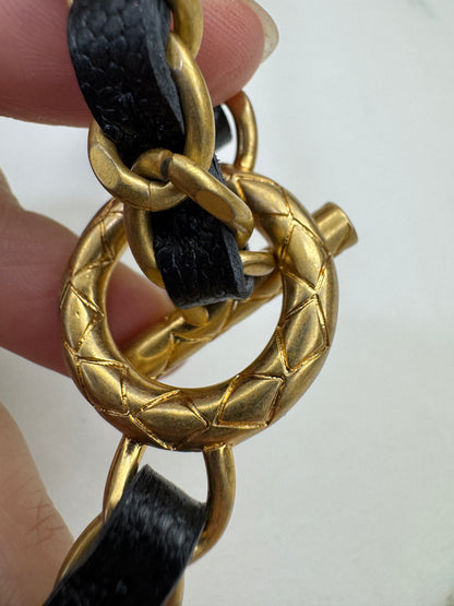 CHANEL 24S 調節扣 珠光黑長盒子